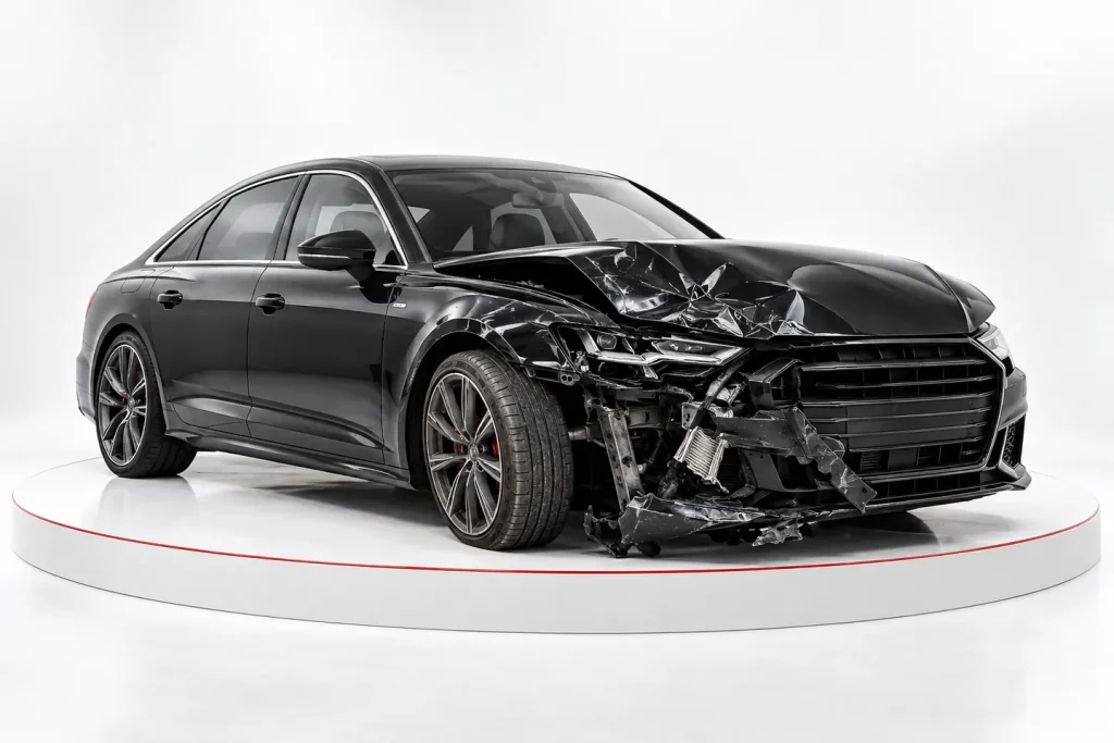 Auto mit Totalschaden anbieten – illustrative Fahrzeugdarstellung