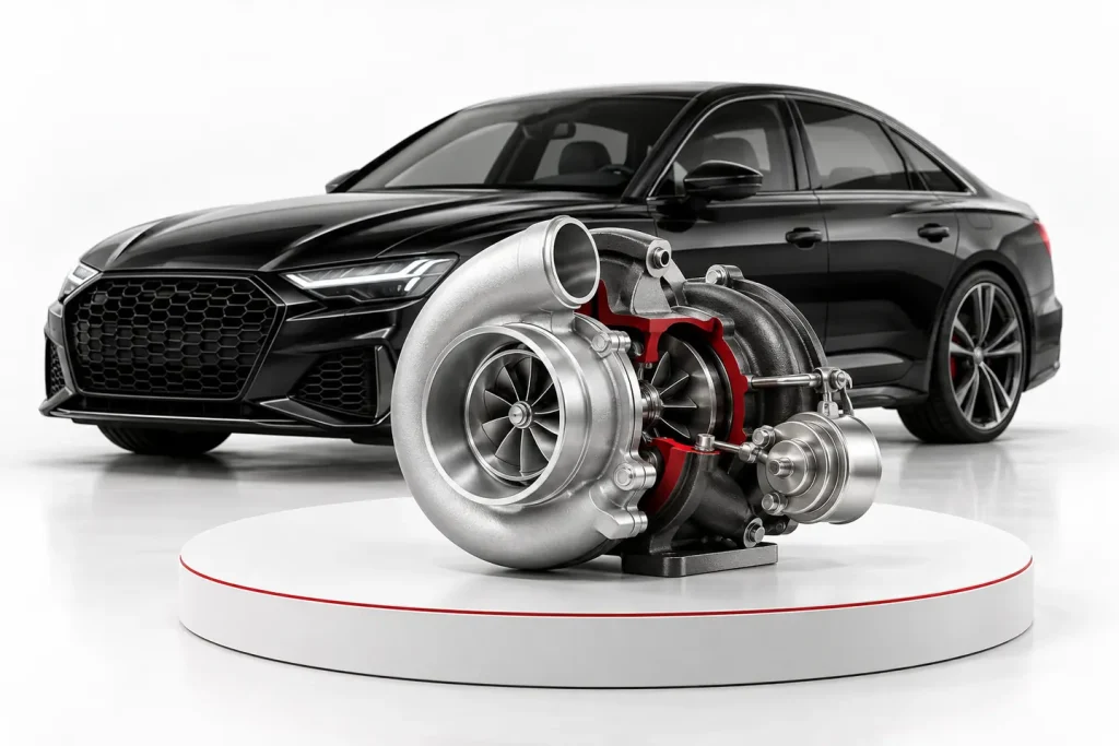 Auto mit Turboschaden anbieten – illustrative Fahrzeugdarstellung